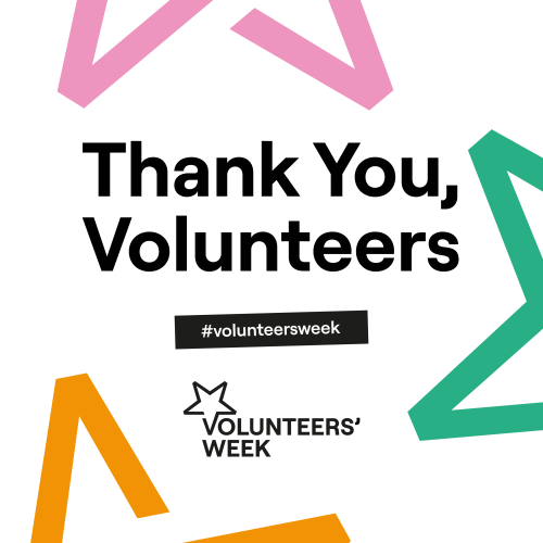 Graphic thanking volunteers